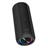 Parlante Bluetooth Jd E300 Inalámbrico Portátil Con Funcion Tws Color Negro Y Luz Led