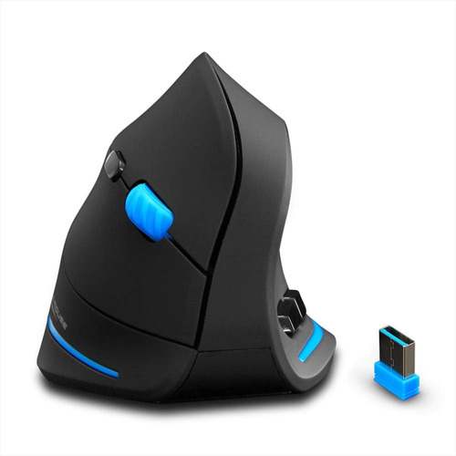 Mouse Gamer Vertical Inalambrico 2400 Dpi 6 Botones, Optical