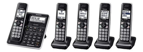 Teléfono Panasonic  Kx-tg985sk Inalámbrico 220v - Color Negro