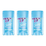 Desodorante Secret Clear Gel Lavender 45g - Kit Com 3un