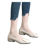 Zapatos Ortopédicos De Cuero Con Suela Blanda Para Mujer