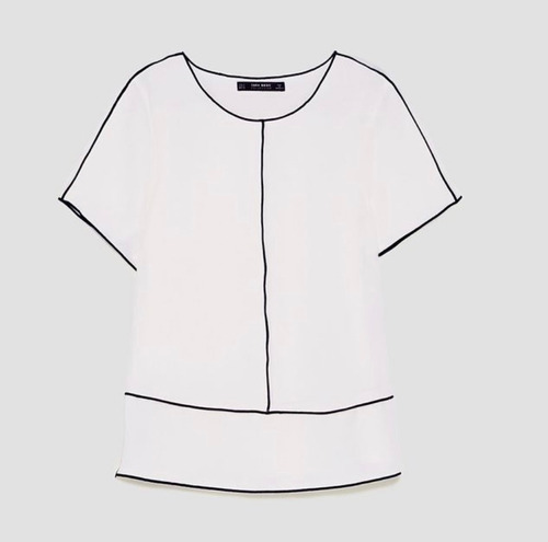 Remera Blusa Top Zara Elegante Talle S Importada España