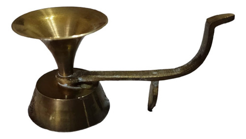 Porta Velas Candelabro Bronce Frances Siglo Xix Antiguo