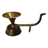 Porta Velas Candelabro Bronce Frances Siglo Xix Antiguo