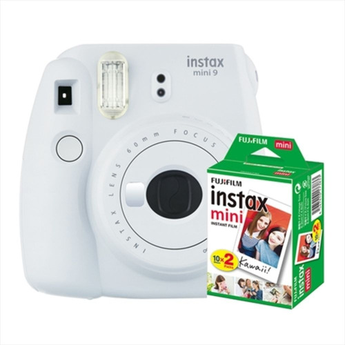 Câmera Instantânea Fuji Instax Mini 9 Branco Gelo + 20 Poses