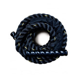 Cuerda Para Crossfit Battle Rope, Azote Color Negra 1.5x9m.