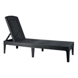 Reposera Jardin + Simil Rattan + Modelo Jaipur - Allibert