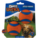 Chuckit! Ultra Ball, Pelota Para Perro (6,4 Cm) 2 Unidades Color Naranja