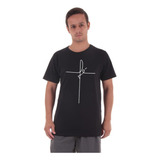 Camiseta Masculina Camisa Básica Blusa Estampada Cristão Fit