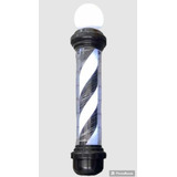 Caramelo Negro Peluquería Barber Pole Giratorio Esfera Led