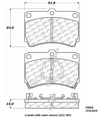 Pastillas Freno Delanteras Mazda 323 1986-1995 7219 D319 Foto 2