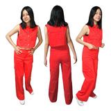 Conjunto De 2 Pzas. Cargo, Pantalon Y Chaleco Unitalla 28-32