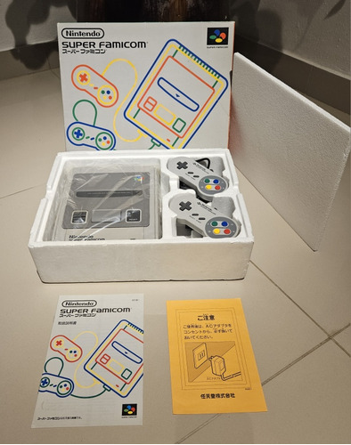 Console Super Famicom Na Caixa Completo Ótimo Estado