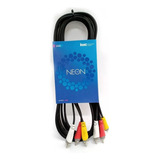 Cable Audio Video 3 Rca - 3 Rca 3 M Kwc Neon 9024