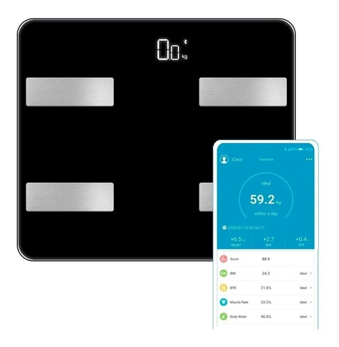 Balanza Bluetooth Digital Para Personas App Celular 180kg