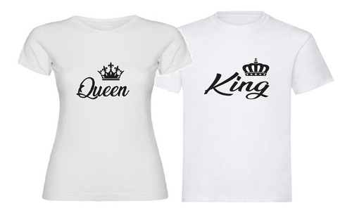 Camisetas Para Parejas King Queen 