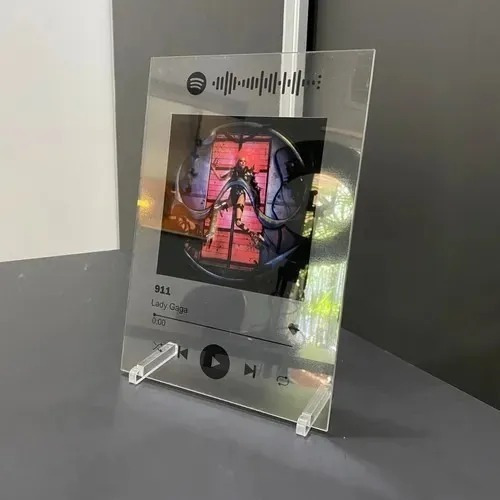 Quadro Musical Spotify Personalizado - Transparente 20x30 Cm