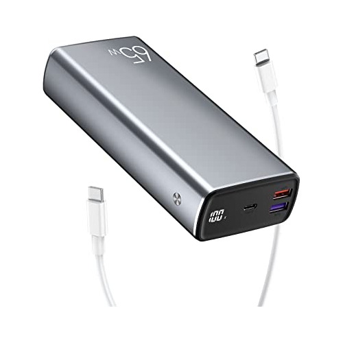 Portable Laptop Charger, Pd 65w 30000mah Power Bank Usb C Fa