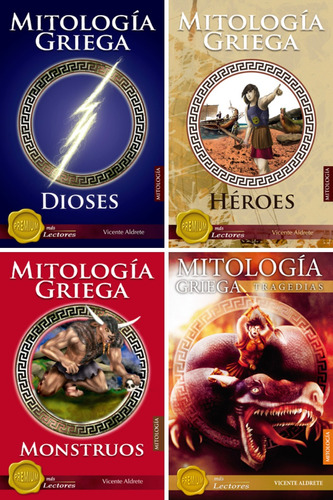 4 Libros Mitología Griega Dioses Héroes Monstruos Tragedias