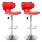 Kit X2 Silla Bar Jinete Roja