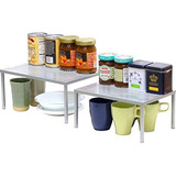 Organizador De Cocina Apilable Y Expandible, Plateado