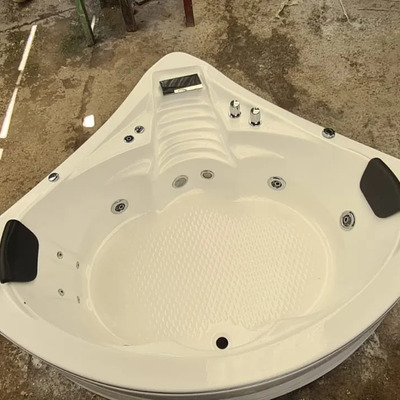 Yacusi Tina Esquinero 150cm Baño Con Mueble Faldon Y Base N | Meses sin interés