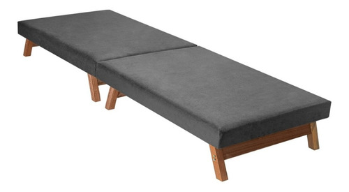  Cama Dobrável Portátil C/colchão Pes Madeira  1,90 X0,80 Cm