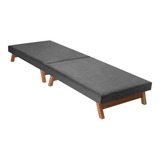  Cama Dobrável Portátil C/colchão Pes Madeira  1,90 X0,80 Cm