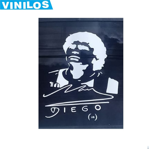 Vinilo Diego Maradona Con Firma (50x30cm)