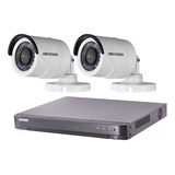 Kit Seguridad Dvr 4 Ch + 2 Camaras Fullhd + Disco + Cables