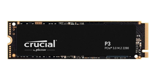 Ssd M.2 Nvme 2tb Crucial P3 Pcie Gen 3.0 Velocidade De Leitura 3500mb/s E Gravação 3000mb/s Pc Notebook