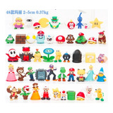 Figuras Set Mario Bros 48 Pcs Ideal P/ Fiestas Piñtas 3a5cm