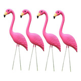 Ha 4x Realista Grande Rosa Flamingo Jardim Gramado Ornamento