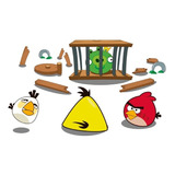 Decoracion Cuarto Pared Infantil Angry Birds Vinilo 80x50