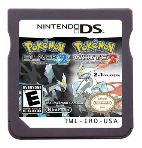 Cartucho 2 En 1 Pokémon Nintendo Ds Blanco Y Negro 2 Repro