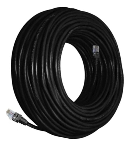 -- Cabo De Rede Utp 30 Metros Cat5e Preto Rj45 Crimpado ---