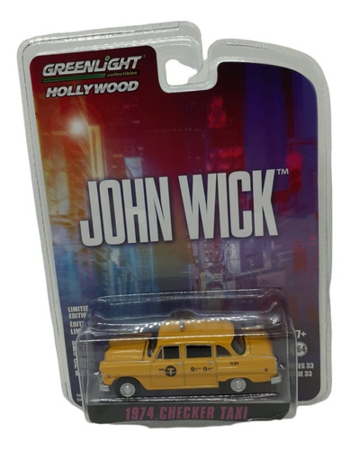 Greenlight Hoolywood John Wick 1974 Checker Taxi 1:64 