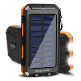 Durecopow - Cargador Solar Porttil De 20000 Mah Para Exterio