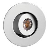 Spot Super Mini Embutido De Techo Blanco Led 3w Calido