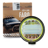 Faro Redondo 9 Led. 12v Y 24v. Auto Camion Camioneta Tractor