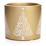 Vaso Dourado Natal Cimento D'rossi