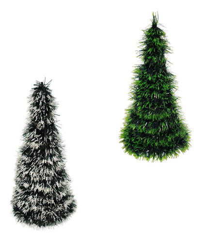 Árbol Navidad Premium 25cm Cono Verde O Nevado