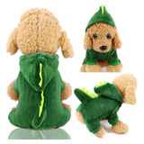 Roupa De Cachorro Gato Pet Fantasia Dinossauro Com Capuz