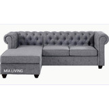 Sillon Sofá Esquinero Original Chesterfield Premium  Fabrica