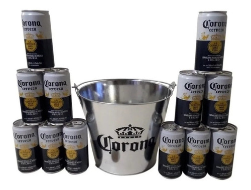 Frapera Balde Hielera Cerveza Corona + 10 Latas Envio Pais