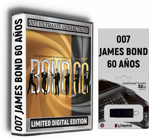 Peliculas De James Bond 007 - 60 Años Saga Completa En Usb