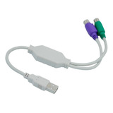 Cable Adaptador Ps2 Puerto Usb A Ps2 Teclado Mouse Garantia