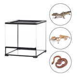 Reptizoo Terrario 45x45x45 Cristal, Para Reptiles Grandes