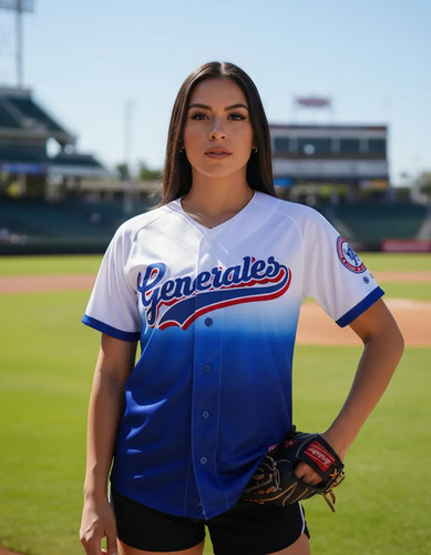 Jersey Beisbol Dama Mujer Camisola Camisa Generales Durango