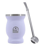 Kit Tereré E Chimarrão Old Barn Cuia Inox Térmica Bomba 18cm